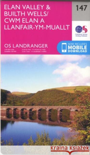 Elan Valley & Builth Wells Ordnance Survey 9780319262450 Ordnance Survey - książka