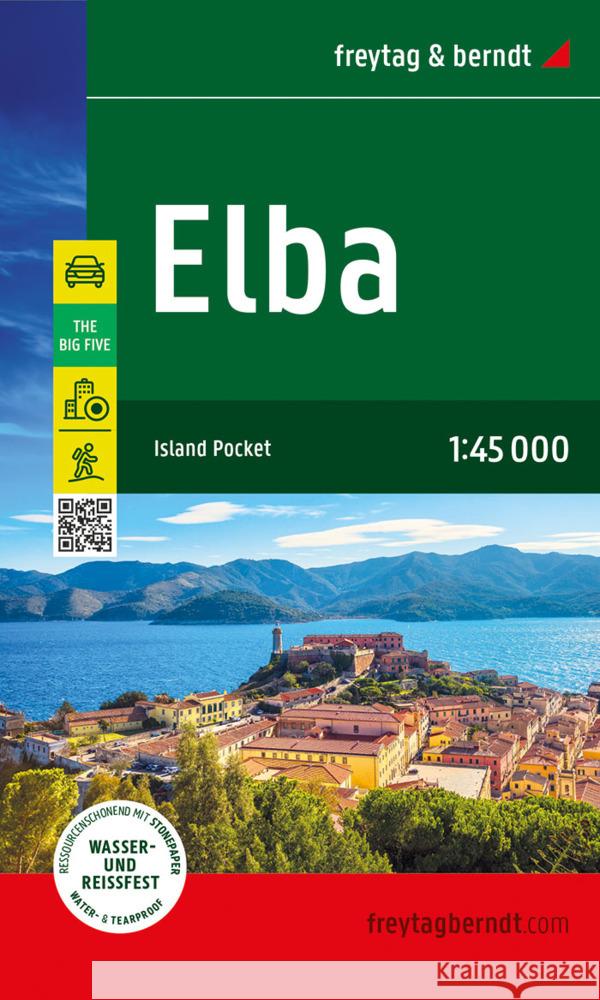 Elba Road and Leisure Pocket Map  9783707922790 Freytag-Berndt - książka