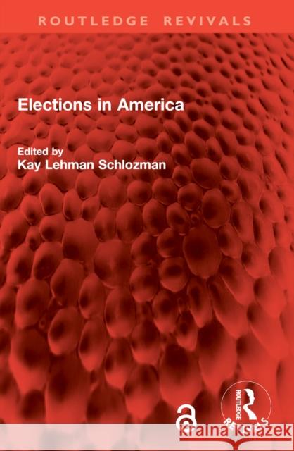Elections in America Kay Lehman Schlozman 9781032875484 Routledge - książka