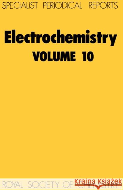 Electrochemistry: Volume 10 Pletcher, Derek 9780851860879 ROYAL SOCIETY OF CHEMISTRY - książka