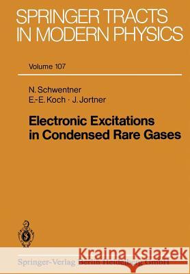 Electronic Excitations in Condensed Rare Gases Nikolaus Schwentner Ernst-Eckhard Koch Joshua Jortner 9783662152218 Springer - książka