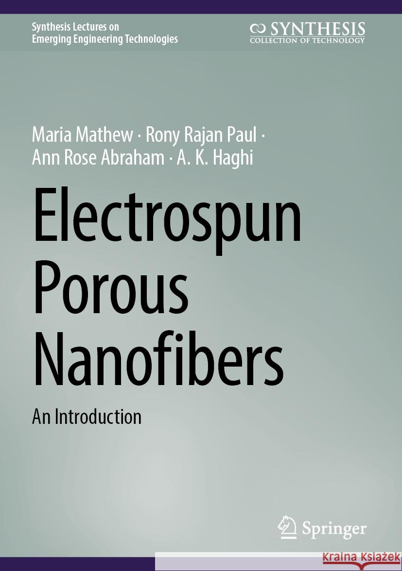 Electrospun Porous Nanofibers: An Introduction Maria Mathew, Rony Rajan Paul, Ann Rose Abraham 9783031861055 Springer International Publishing AG - książka