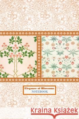 Elegance of Blossoms NOTEBOOK [ruled Notebook/Journal/Diary to write in, 60 sheets, Medium Size (A5) 6x9 inches] Iris a. Viola 9781714385508 Blurb - książka