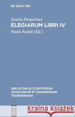Elegiarum Libri IV  9783598717390 The University of Michigan Press - książka