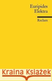 Elektra Euripides Steinmann, Kurt  9783150183540 Reclam, Ditzingen - książka
