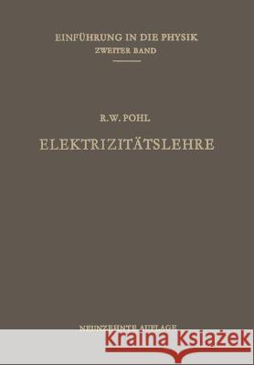 Elektrizitätslehre Pohl, Robert Wichard 9783662237724 Springer - książka