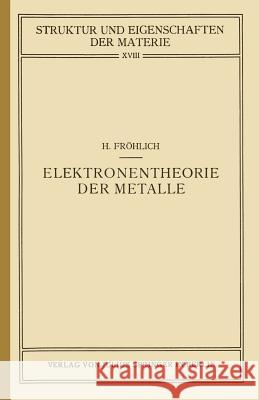 Elektronentheorie Der Metalle  9783642889059 Springer - książka