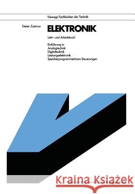 Elektronik: Lehr- Und Arbeitsbuch Zastrow, Dieter 9783528242107 Vieweg+teubner Verlag - książka