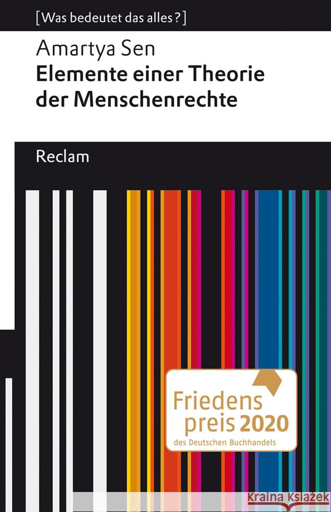 Elemente einer Theorie der Menschenrechte Sen, Amartya 9783150140703 Reclam, Ditzingen - książka