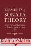 Elements of Sonata Theory: Norms, Types, and Deformations in the Late-Eighteenth-Century Sonata Hepokoski, James 9780195146400 Oxford University Press