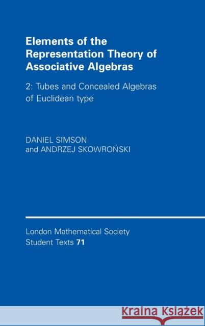 Elements of the Representation Theory of Associative Algebras: Volume 2, Tubes and Concealed Algebras of Euclidean Type Simson, Daniel 9780521836104 Cambridge University Press - książka