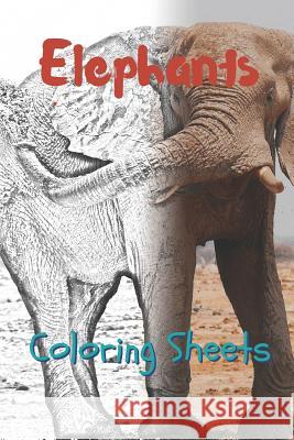 Elephant Coloring Sheets: 30 Elephant Drawings, Coloring Sheets Adults Relaxation, Coloring Book for Kids, for Girls, Volume 6 Julian Smith 9781797636955 Independently Published - książka