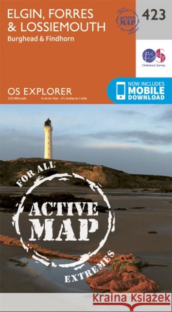 Elgin, Forres and Lossiemouth Ordnance Survey 9780319472750 Ordnance Survey - książka