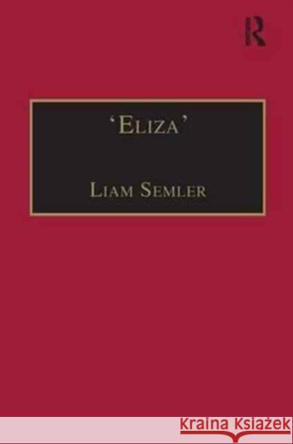 'Eliza': Printed Writings 1641-1700: Series II, Part Two, Volume 3 Semler, Liam 9780754630951 Taylor and Francis - książka