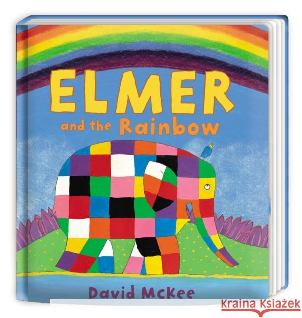 Elmer and the Rainbow: Board Book David McKee 9781783444243 Andersen Press Ltd - książka