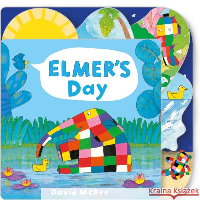 Elmer's Day: Tabbed Board Book David McKee 9781783446087 Andersen Press Ltd - książka