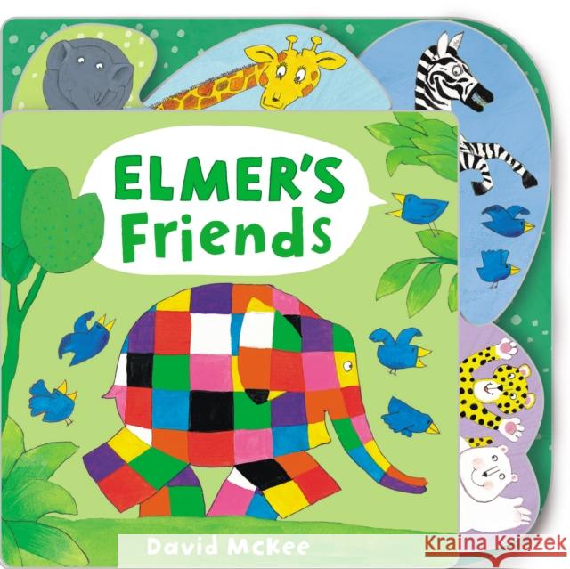Elmer's Friends: Tabbed Board Book McKee David 9781783446070 Andersen Press Ltd - książka