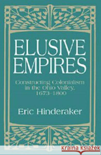 Elusive Empires: Constructing Colonialism in the Ohio Valley, 1673-1800 Hinderaker, Eric 9780521563338 CAMBRIDGE UNIVERSITY PRESS - książka