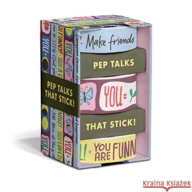 Em & Friends Pep Talks for You and Yours! Washi Tape Em & Friends 9781642465181 Knock Knock - książka