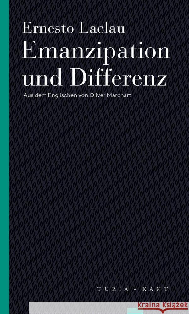 Emanzipation und Differenz Laclau, Ernesto 9783985140404 Turia & Kant - książka