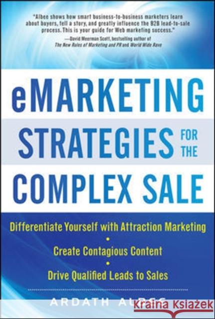 Emarketing Strategies for the Complex Sale Albee, Ardath 9780071628648  - książka