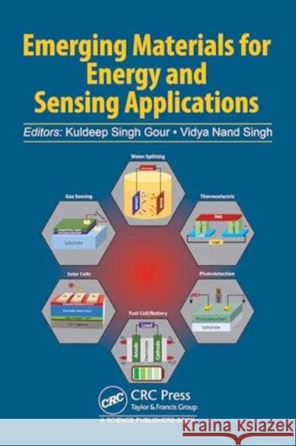 Emerging Materials for Energy and Sensing Applications Kuldeep Singh Gour Vidya Nand Singh 9781032646190 CRC Press - książka