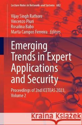 Emerging Trends in Expert Applications and Security  9789819919451 Springer Nature Singapore - książka