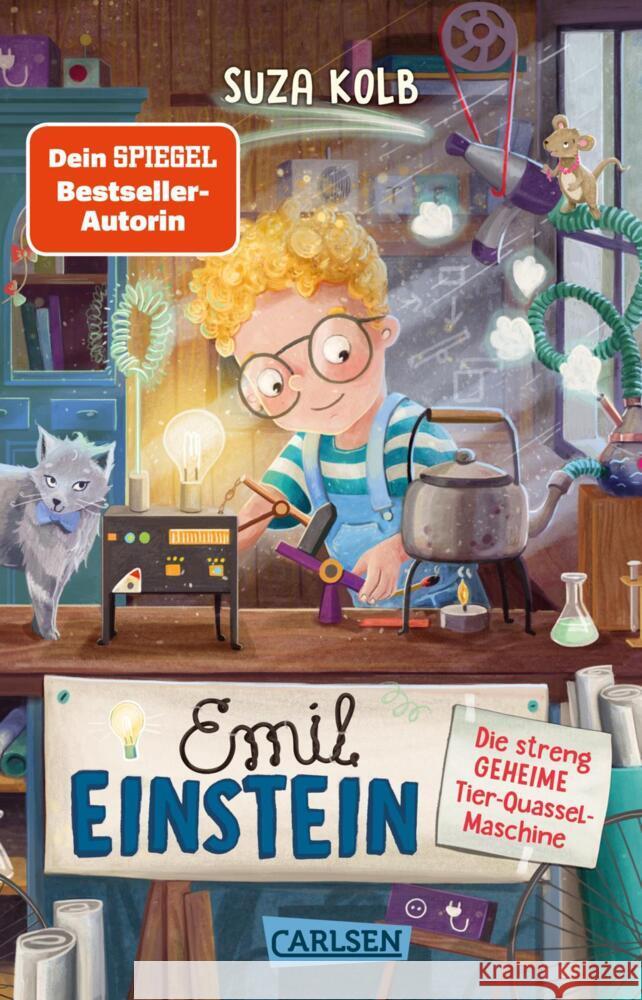 Emil Einstein 1: Die streng geheime Tier-Quassel-Maschine Kolb, Suza 9783551322913 Carlsen - książka
