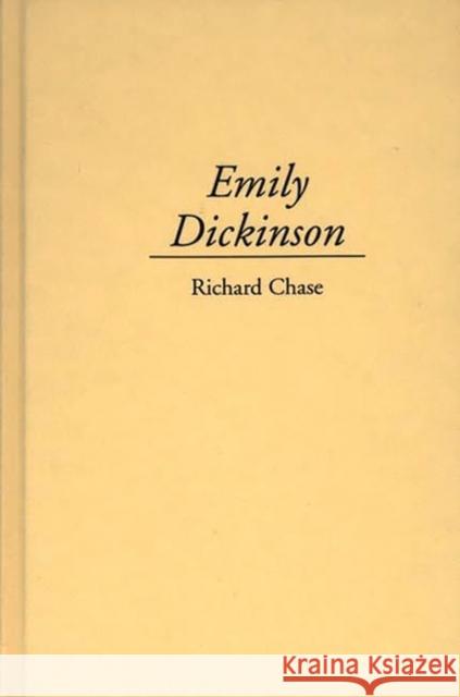 Emily Dickinson Richard Volney Chase 9780837152080 Greenwood Press - książka