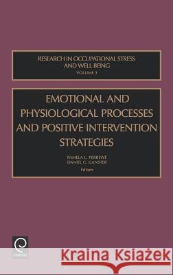 Emot Physiol Strat Roswb3h Ganster, Daniel C. 9780762310579 JAI Press - książka