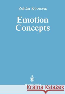 Emotion Concepts Zoltan K 9781461279624 Springer - książka
