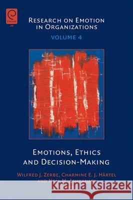 Emotions, Ethics and Decision-Making  Zerbe 9781846639401  - książka