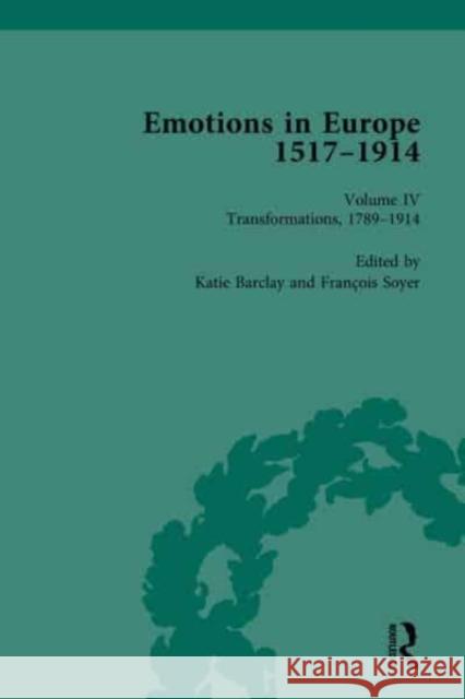 Emotions in Europe, 1517-1914 Katie Barclay Fran 9780367210953 Routledge - książka