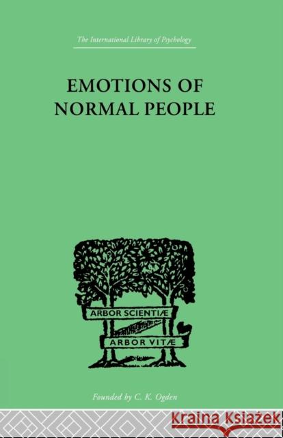 Emotions of Normal People Marston 9781138882577 Taylor & Francis Group - książka