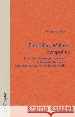 Empathie, Mitleid, Sympathie Verena Barthel 9783110203509 De Gruyter - książka