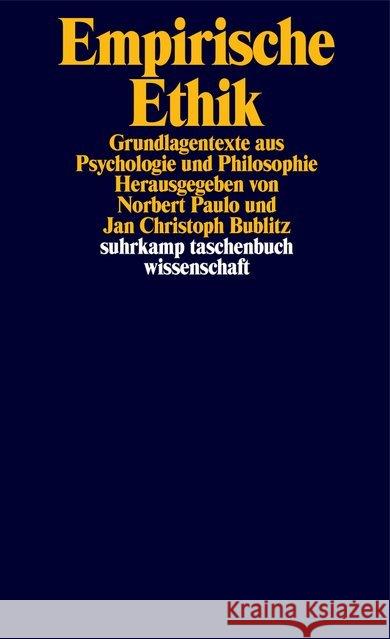 Empirische Ethik  9783518298923 Suhrkamp - książka