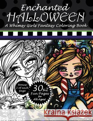 Enchanted Halloween: A Whimsy Girls Fantasy Coloring Book Hannah Lynn 9781537086453 Createspace Independent Publishing Platform - książka