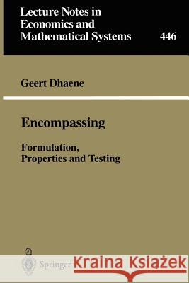 Encompassing: Formulation, Properties and Testing Geert Dhaene 9783540618904 Springer-Verlag Berlin and Heidelberg GmbH &  - książka