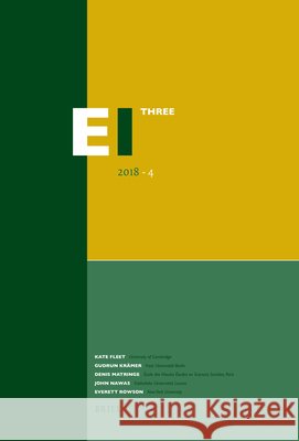 Encyclopaedia of Islam - Three 2018-4 Kate Fleet, Gudrun Krämer, Denis Matringe, John Nawas, Everett Rowson 9789004356658 Brill - książka