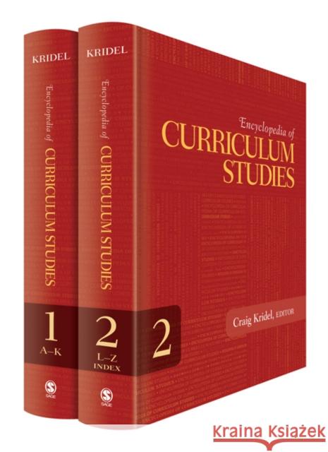 Encyclopedia of Curriculum Studies Craig Kridel 9781412958837 Sage Publications (CA) - książka