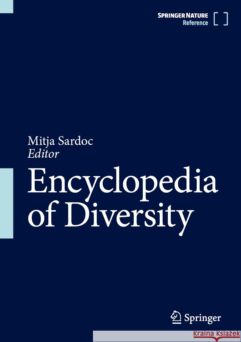 Encyclopedia of Diversity Mitja Sardoc 9783031615580 Springer - książka