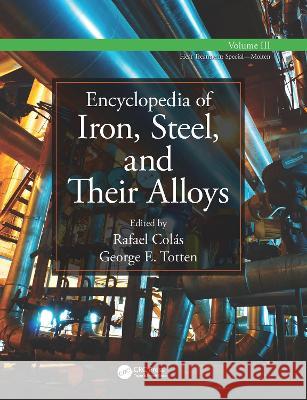 Encyclopedia of Iron, Steel, and Their Alloys George E Totten (G E Totten & Associates LLC Seattle Washington USA) 9781498762663 Taylor & Francis Inc - książka