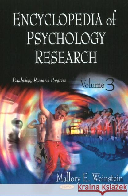 Encyclopedia of Psychology Research: 3-Volume Set Mallory E Weinstein 9781617618727 Nova Science Publishers Inc - książka