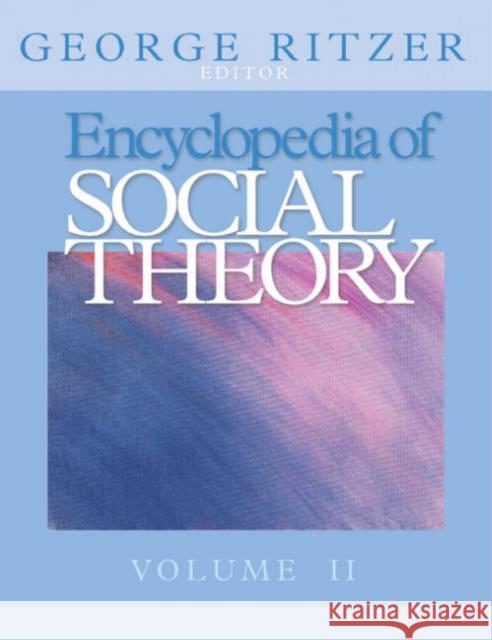 Encyclopedia of Social Theory George Ritzer 9780761926115 Sage Publications - książka