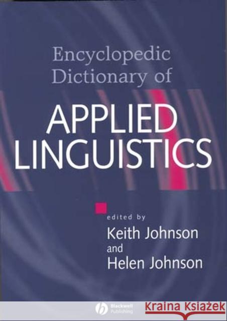 Encyclopedic Dictionary of Applied Johnson, Keith 9780631214823 Blackwell Publishers - książka