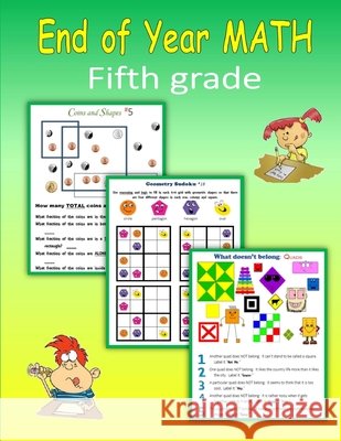 End of Year Math (Fifth grade) C. Mahoney 9781533356888 Createspace Independent Publishing Platform - książka