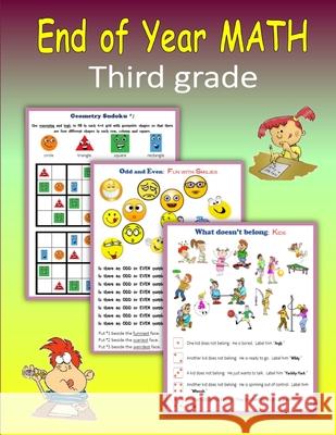 End of Year Math (Third grade) C. Mahoney 9781533356420 Createspace Independent Publishing Platform - książka