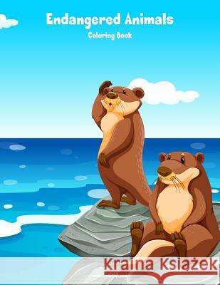 Endangered Animals Coloring Book 1 Nick Snels 9781986957137 Createspace Independent Publishing Platform - książka