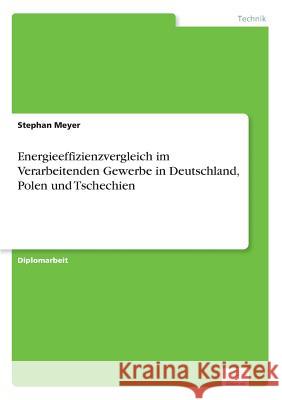 Energieeffizienzvergleich im Verarbeitenden Gewerbe in Deutschland, Polen und Tschechien Stephan Meyer 9783838697536 Grin Verlag - książka