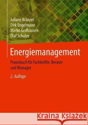 Energiemanagement: Praxisbuch Für Fachkräfte, Berater Und Manager Bränzel, Juliane 9783658269180 Springer Vieweg - książka